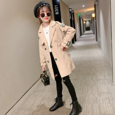 ORANGEDAMOM 女童綠釦風衣