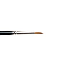 WINSOR&NEWTON 溫莎牛頓 科林斯基紫貂水彩筆系列 7 圓形短柄 WI5007001, 1號, 1組