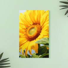 WE ART 向日葵花卉畫 風水畫 帆布藝術 Rainy Sunflower Melody 05