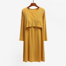 文字印花哺乳連身裙