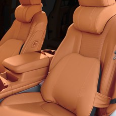 Benauto Barrier 記憶棉車用頸枕 + 腰枕套組, 1套, 哈瓦那棕