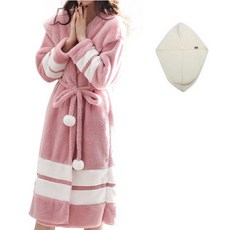 Hazely優質YP13浴袍+擦髮巾 M, 混色, 1套