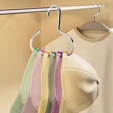 마켓플랜 다용도 모자 넥타이 가방 논슬립 링 옷걸이, 아이보리, 10개