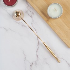 格林紐爾不鏽鋼燭火蠟燭滅燭器, 1個, 金色