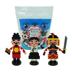 Diform積木 關節偉人 8mm L19 3件組, 混色