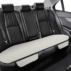 GMZ MOTORS 酷涼汽車夏季涼感通風坐墊 3人座墊, 1個, 白銀色