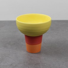 Dalsogum 陶瓷手柄彩虹馬格利酒杯, 1個, 檸檬