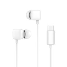 지파워 스테레오 유선 이어폰 C타입 1.2m, 화이트, SREP-CW