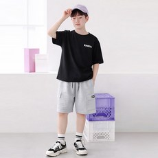Nanajuni 兒童圓領Earth Unique五分褲 + 短袖T恤套裝