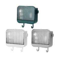 Abad 多用途收納肥皂架 3件組, 綠色, 灰色, 白色, 1套