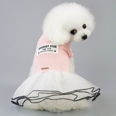 딩동펫 반려동물 캉캉 원피스, 핑크, 1