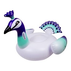 SUNNYWATER 造型充氣泳圈 孔雀款, 混合顏色