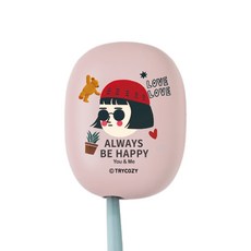 TRYCOZY 情侶圖案 UVC LED 迷你便攜式牙刷清潔器 STB-022, 女孩