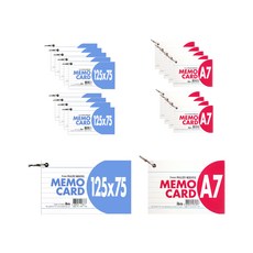 ibis 迷你備忘錄卡 11887 99 張 + 06180 99 張, 10套, 混合顏色