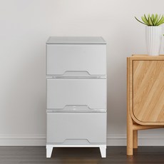 보노하우스 위클리 서랍장, 그레이, 3개