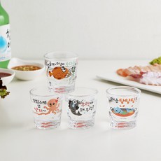 EPLESTORY 會中心 咚咚咚 燒酒杯 4件組, 1套