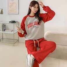 Lalaon 女款溫暖刷毛內裡大學T 運動褲 25TSP3211