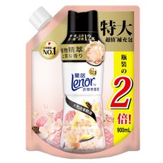 Lenor 蘭諾 衣物芳香豆 雪松梔子花 補充包, 1個, 900ml