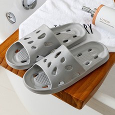 언헤브 물빠짐 욕실화, A 그레이, 1개