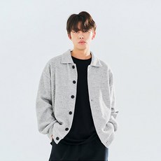 Cramp 大尺碼俱樂部 翻領針織開襟衫