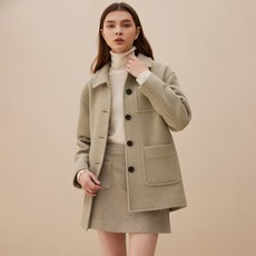 콜라보토리 여성용 Boucle Semi Oversize Single Coat BECMA2005M