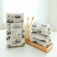 AdornHome THE 寶熊貓印花沐浴巾, 1組, 3入, 寶熊貓印花