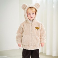 mollimelli 胖胖熊柔軟刷毛外套