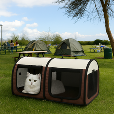 IRIS OHYAMA 愛麗思歐雅瑪 貓屋, 棕色, 1套