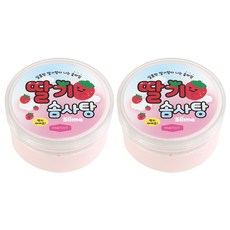 핑크풋 딸기 솜사탕 슬라임, 162g, 혼합색상, 2개