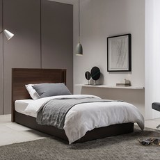 리바트 코펜하겐 침대 프레임 단품 방문설치, 미드 브라운