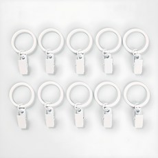FREESPACE 窗簾夾環 波浪型 38mm, 10入, 白色