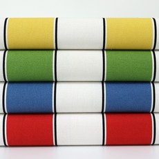 Shushu Room 條紋牛津布料 4件組 SH-324, 1套, 混合色