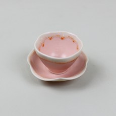 Dalsogum 韓國製陶瓷水潤花瓣茶杯組