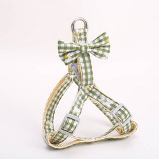 무다스 클래식 체크 페어리 테일 하네스, 그린, 1개