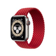4YOU Apple Watch 相容編織錶帶 S, 紅