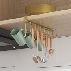 B2WIN 廚房杯架 寬2cm, 金色, 1個