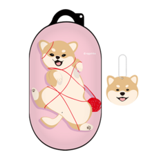 코쿼드 에구시바 러블리 하드 버즈 케이스 + 키링, 풀어조시시