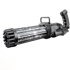 River Fox LED加特林大型泡泡槍 + 泡泡液 2入, 黑色