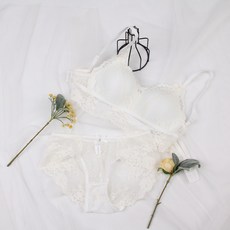 로맨틱 레이스 노와이어 브라팬티 세트 n6030