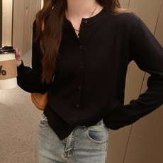 I'M MONG 女款普索基本款休閒針織開襟衫