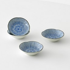 NICOTT 花唐草碗盤, 混合色, 1套, 碗盤 4入