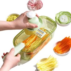 ChicLife 家用多功能萬用切菜器8件組, 透明, 1個