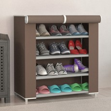 SAERON LAC 簡單鞋櫃 4 步 58 x 30 x 72cm, 棕色的