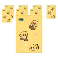 Kakao Friends Choonsik L型文件夾, 8個, 黃色