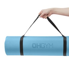 오짐 EVA 요가매트 홈트 운동 두꺼운 매트 10mm, 블루, 1개