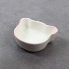 Dalsogum 韓國製陶瓷熊熊冰淇淋甜點碗 小, 粉紅雪酪, 1個