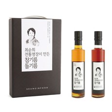 SEUNG IN FOOD 芝麻油+紫蘇油禮盒組 300ml, 1套