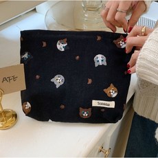 MalangJelly 喵星人刺繡多功能收納包