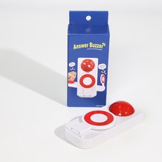 按下按鈕會發出叮咚聲的圓形遊戲蜂鳴器 O, 1個, 混合顏色