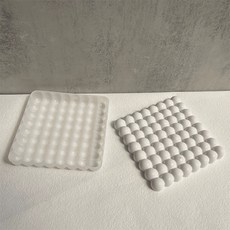 Homeflow 細密 Double One 方形托盤石膏矽膠模具 中型, 單一顏色